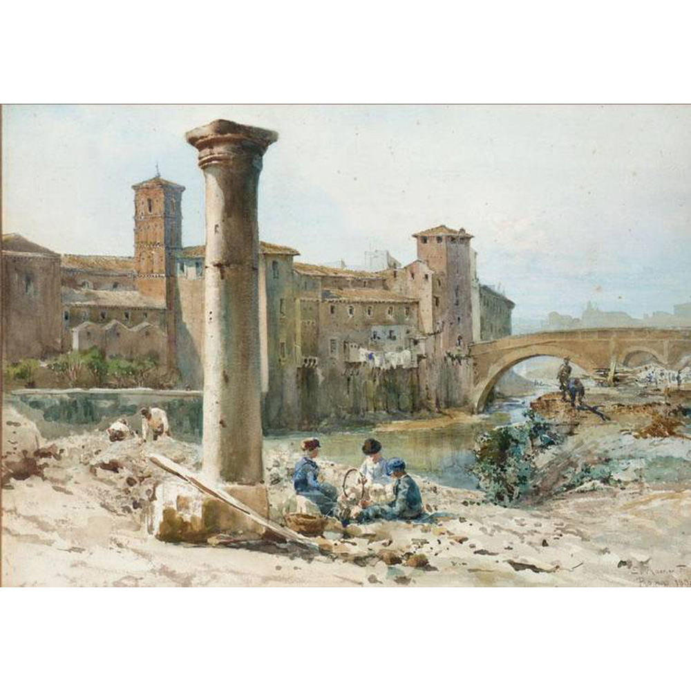 Ettore Roesler Franz - dipinto 01