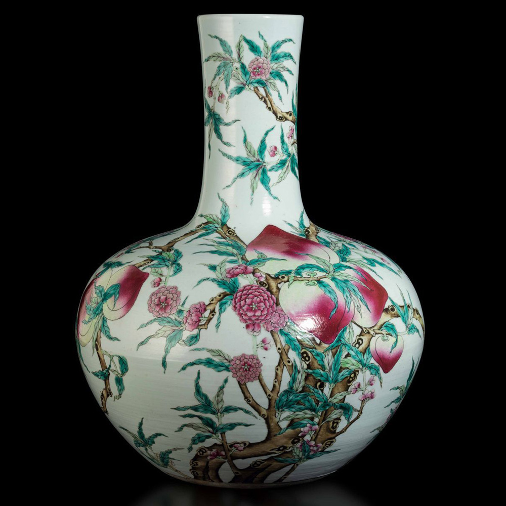 grande vaso tianqiuping, cina, dinastia qing, epoca guanxu